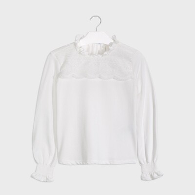 L/S embroidered t-shirt