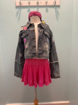 Denim Jacket W/Sequin Patches