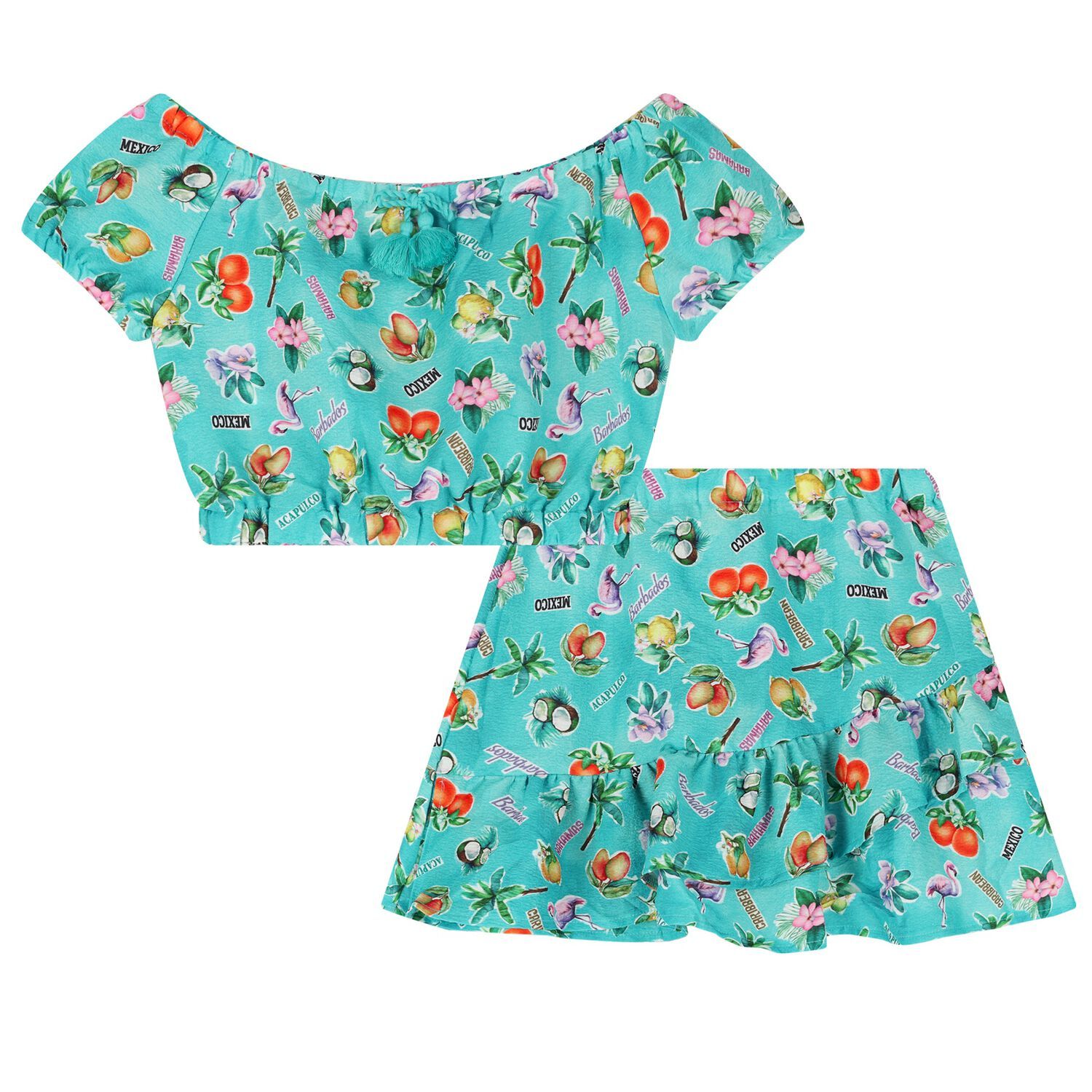 6989 Printed Skirt Set