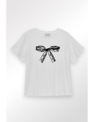MB Knitted Bow Tee