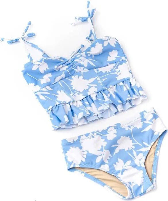 Blue Floral Bikini