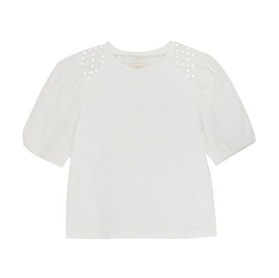 White Creamie Puff Sleeve Top