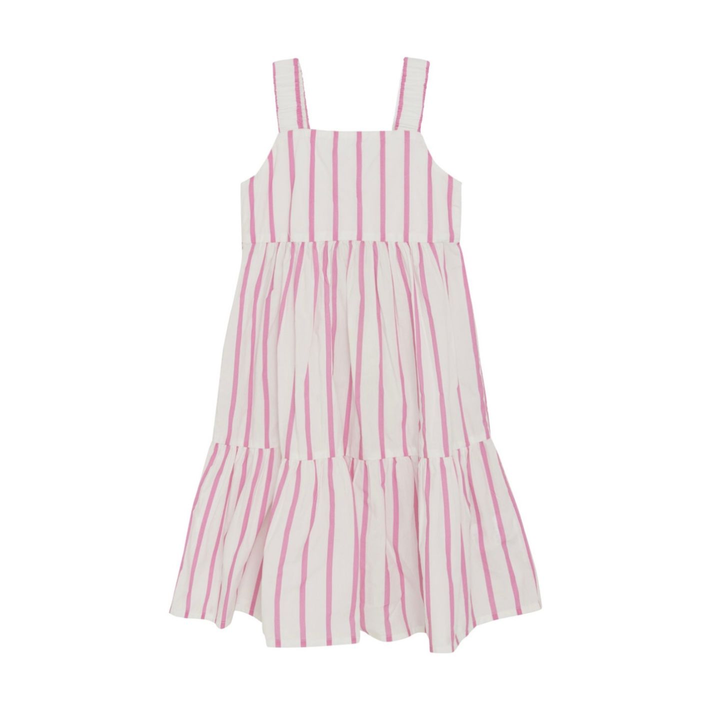 Creamie Maxi Dress-Pink Stripe