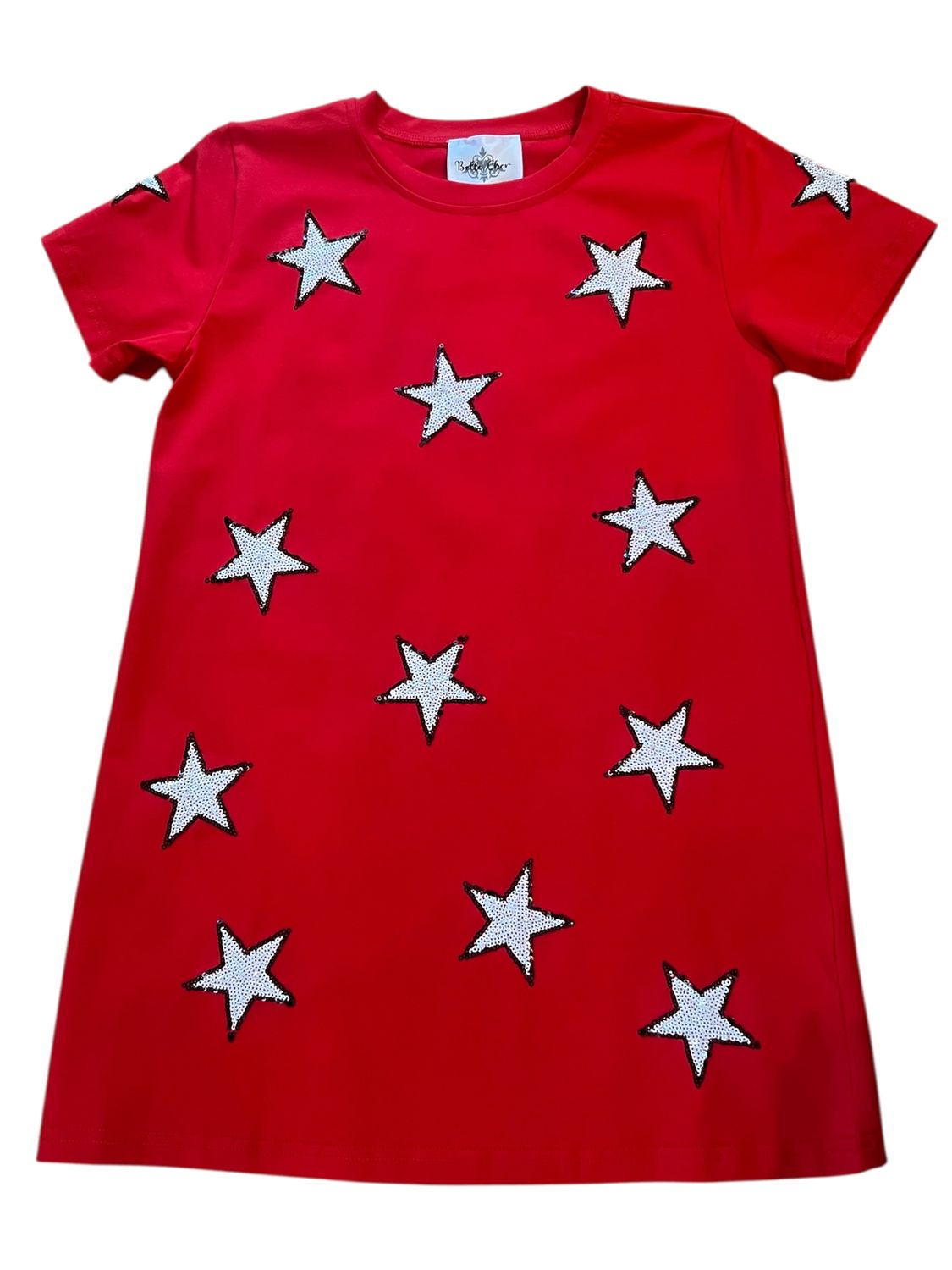 Red &amp; Black Star Dress