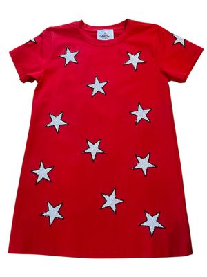 Red &amp; Black Star Dress