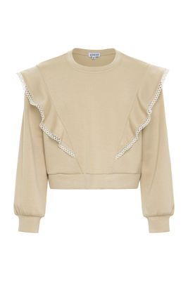 Livvy Sweatshirt-Beige