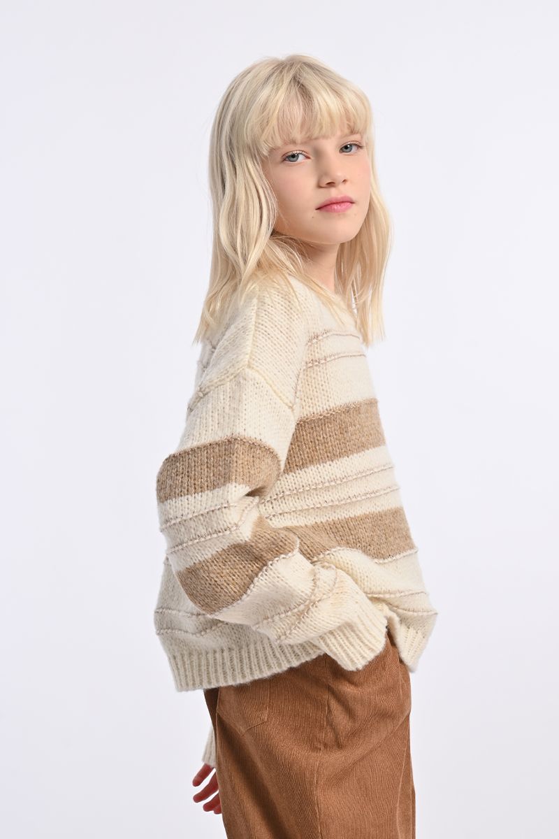 Molly B Beige/Off White Sweater