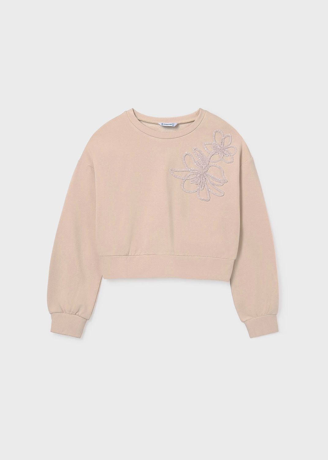 Flower Pull Over Set-Beige