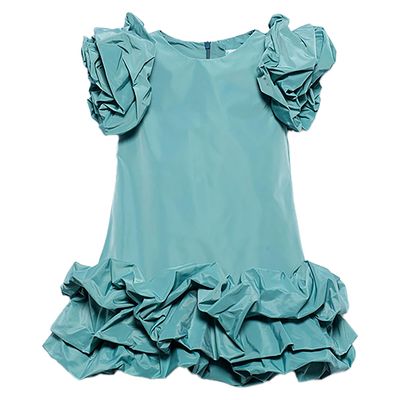 Abel &amp; Lula Teal Taffeta Dress 