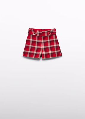 A&amp;L Red Plaid Shorts