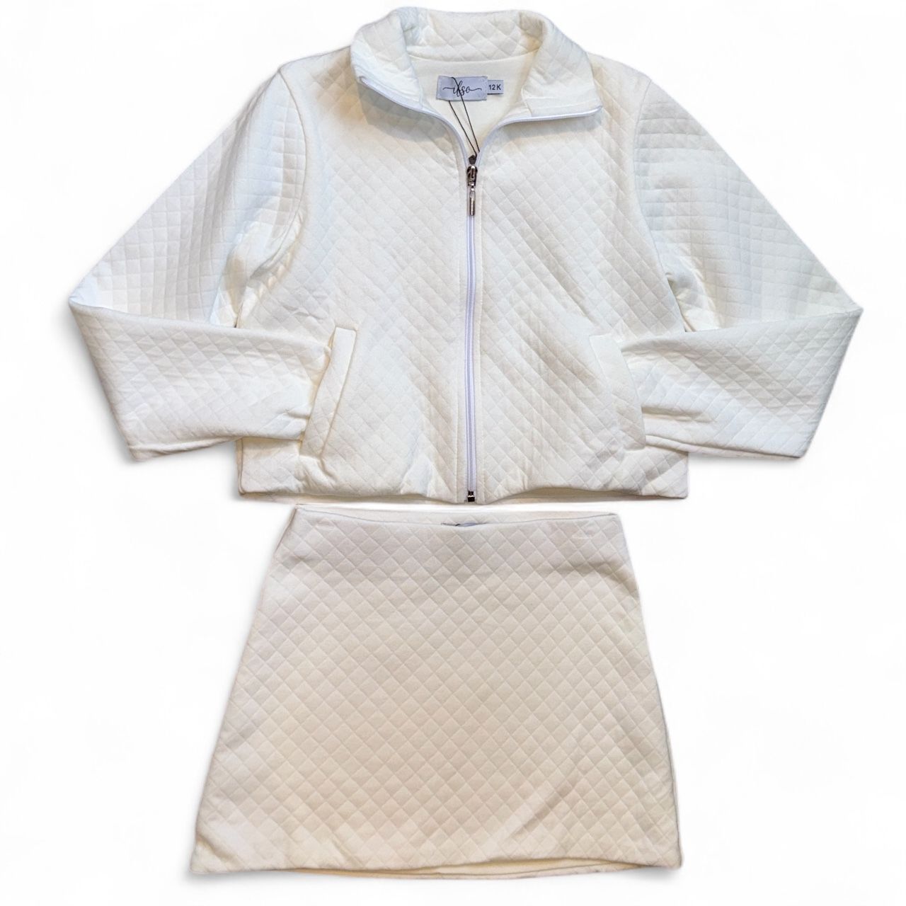 If So Winter Skirt Set-Winter White