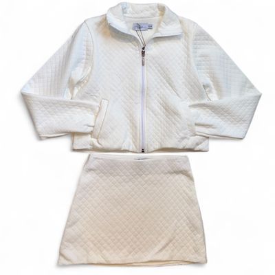 If So Winter Skirt Set-Winter White