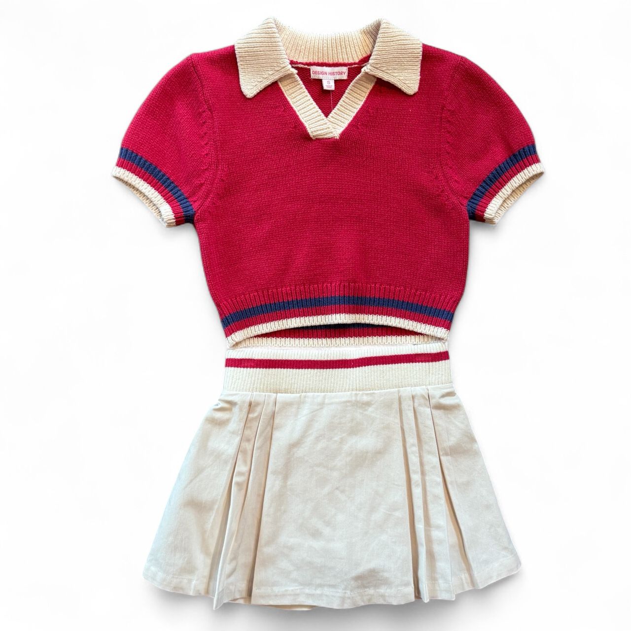 DH Red/Tan Skort Set