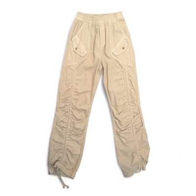 Latte Corduroy Ruched Pant
