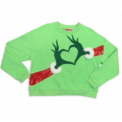 Grinch Heart &amp; Hands Sweatshirt