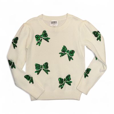 Sequin Bow Sweater
