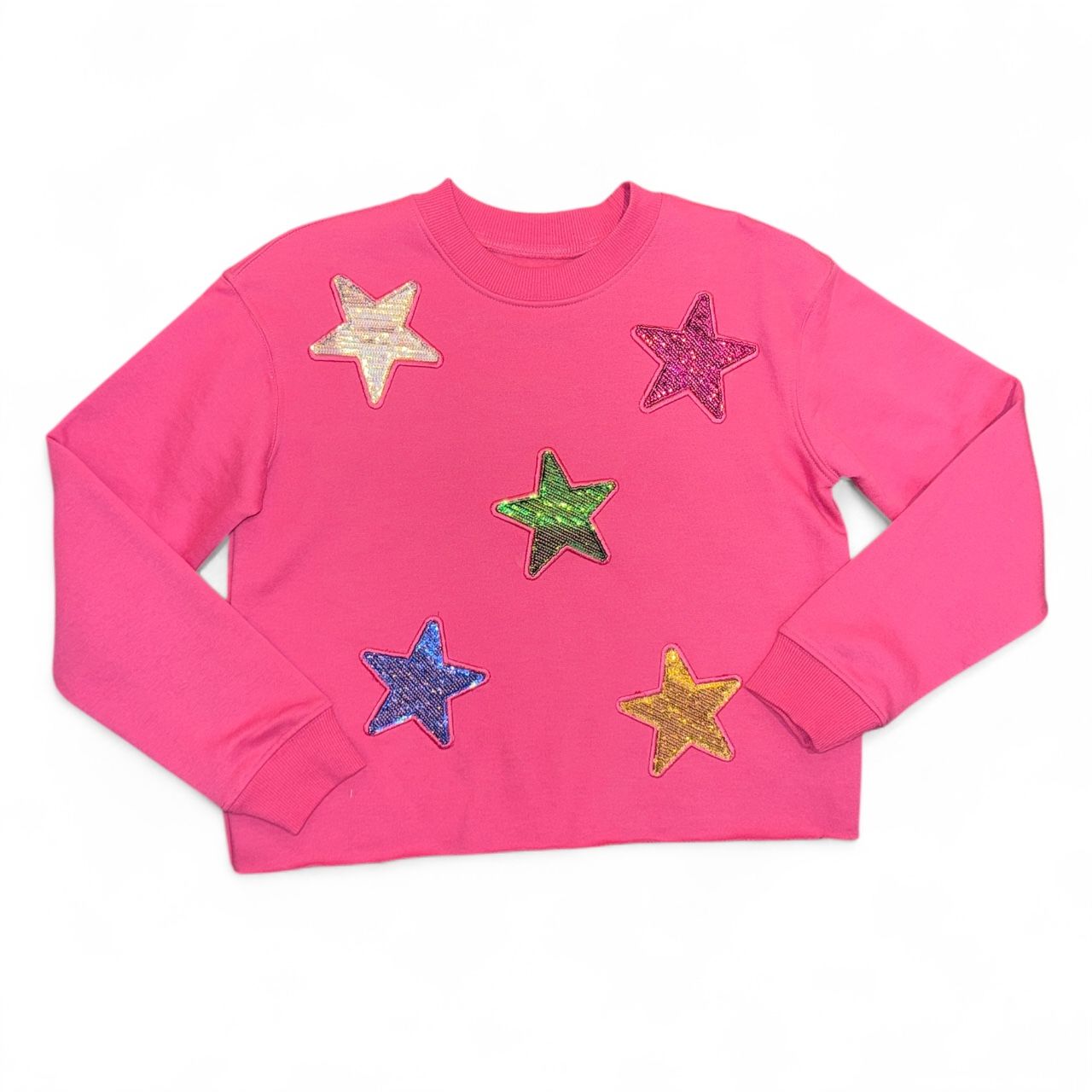 Paper Flower Sequin Stars Top