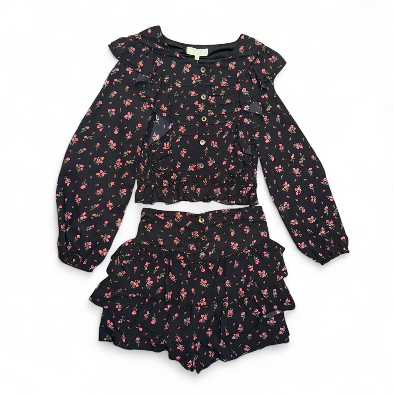 Floral Print Skort Set