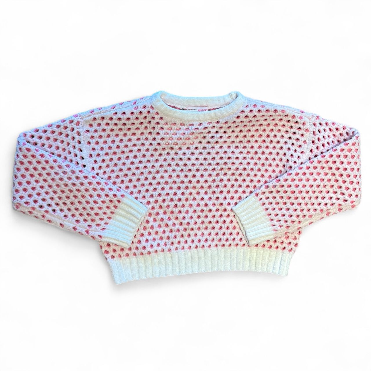 DH Winter White/Pink Sweater