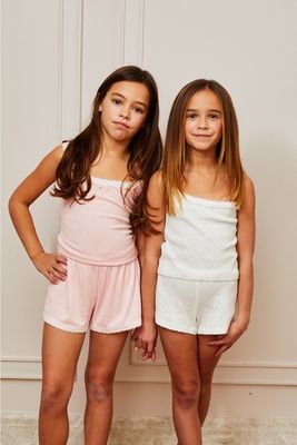 Stella Ribbed Tank-Candy Pink