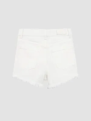 Lucy Short White Freyed