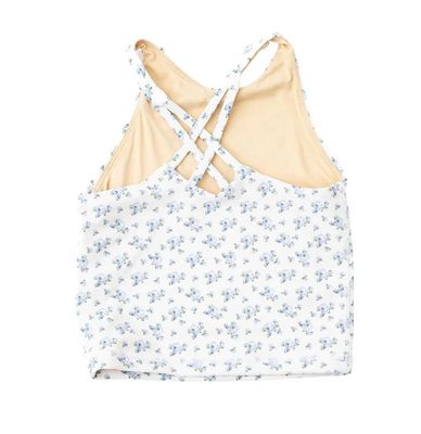 Cottage Floral Blue Active Top
