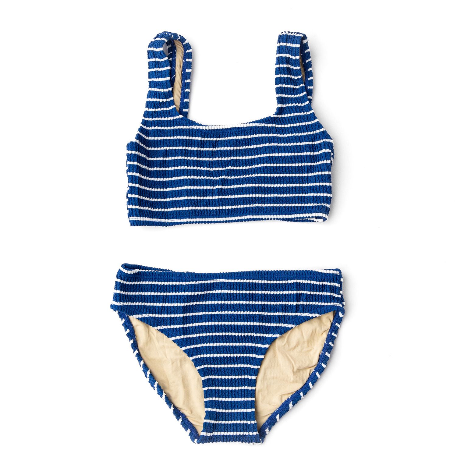 2pc Crinkle Swimsuit- Navy