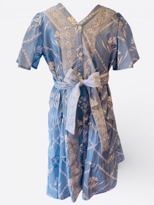 Molly Dress- Periwinkle Blooms