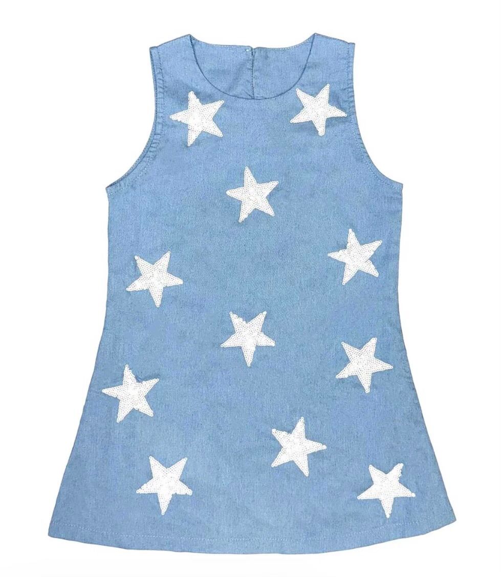 Stars Denim Dress
