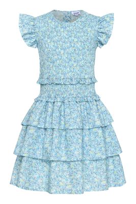 Claire Dress - Aqua Floral