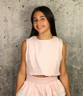 If So Tie Back Top-Pink