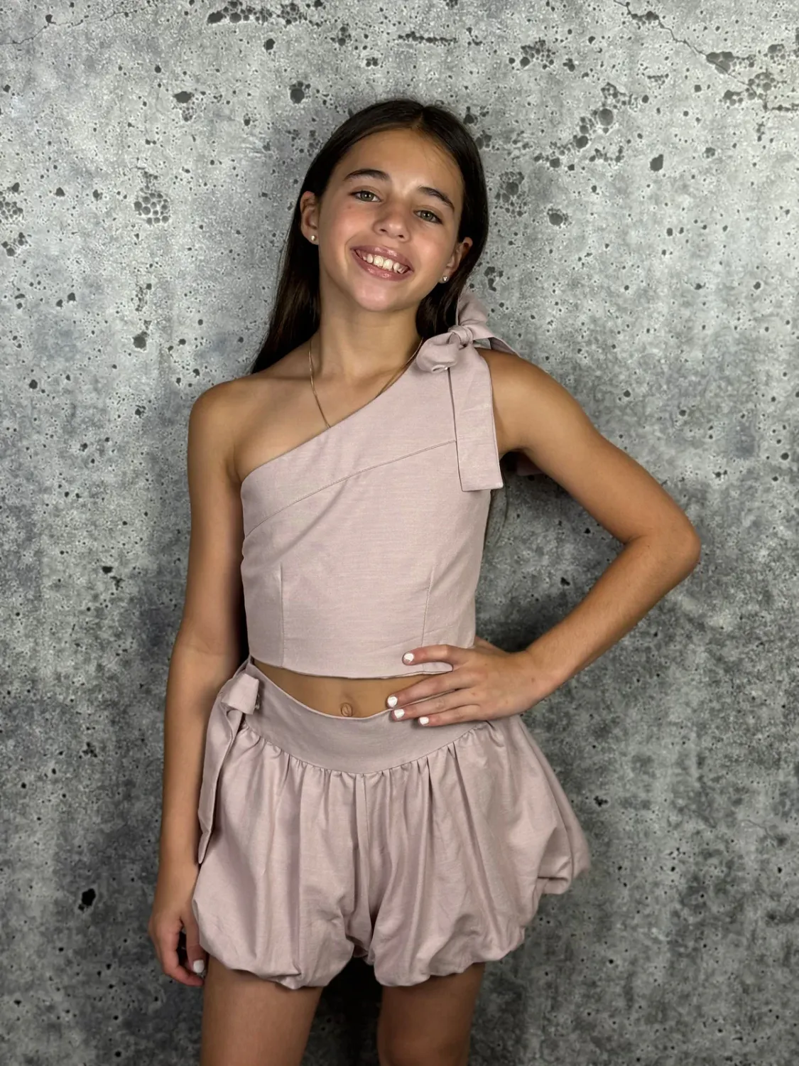 If So Bubble Short Set-Pink