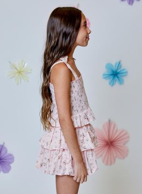 DH Pink Floral Skort Set