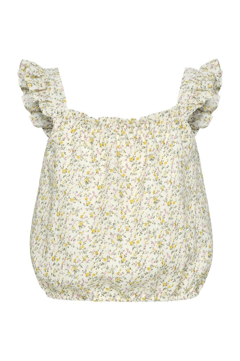 Talia Top-Cream Ditsy