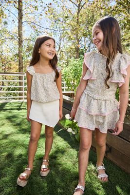 Talia Top-Cream Ditsy