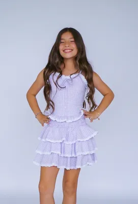 FBZ Blue Gingham Skirt