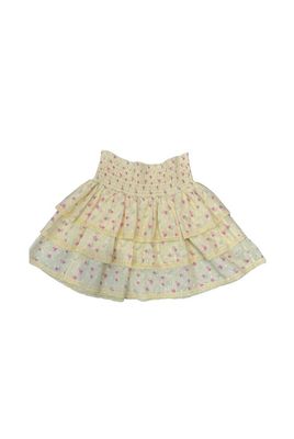 Gemma Yellow Ditsy Dot Skirt