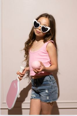 Stella Pink Rhinestone Top