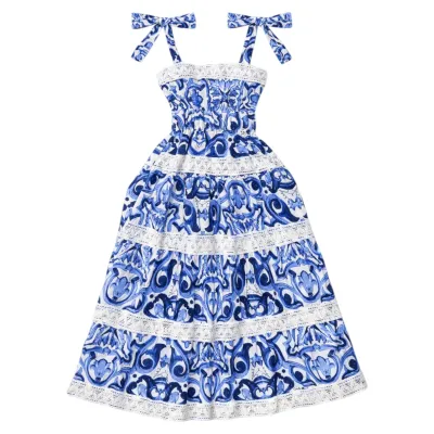 Bela &amp; Nuni Lisbon Blue Maxi Dress