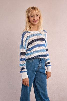MB BlueStripe Knit Sweater