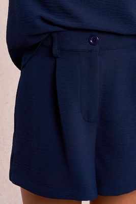 MB Navy Woven Shorts