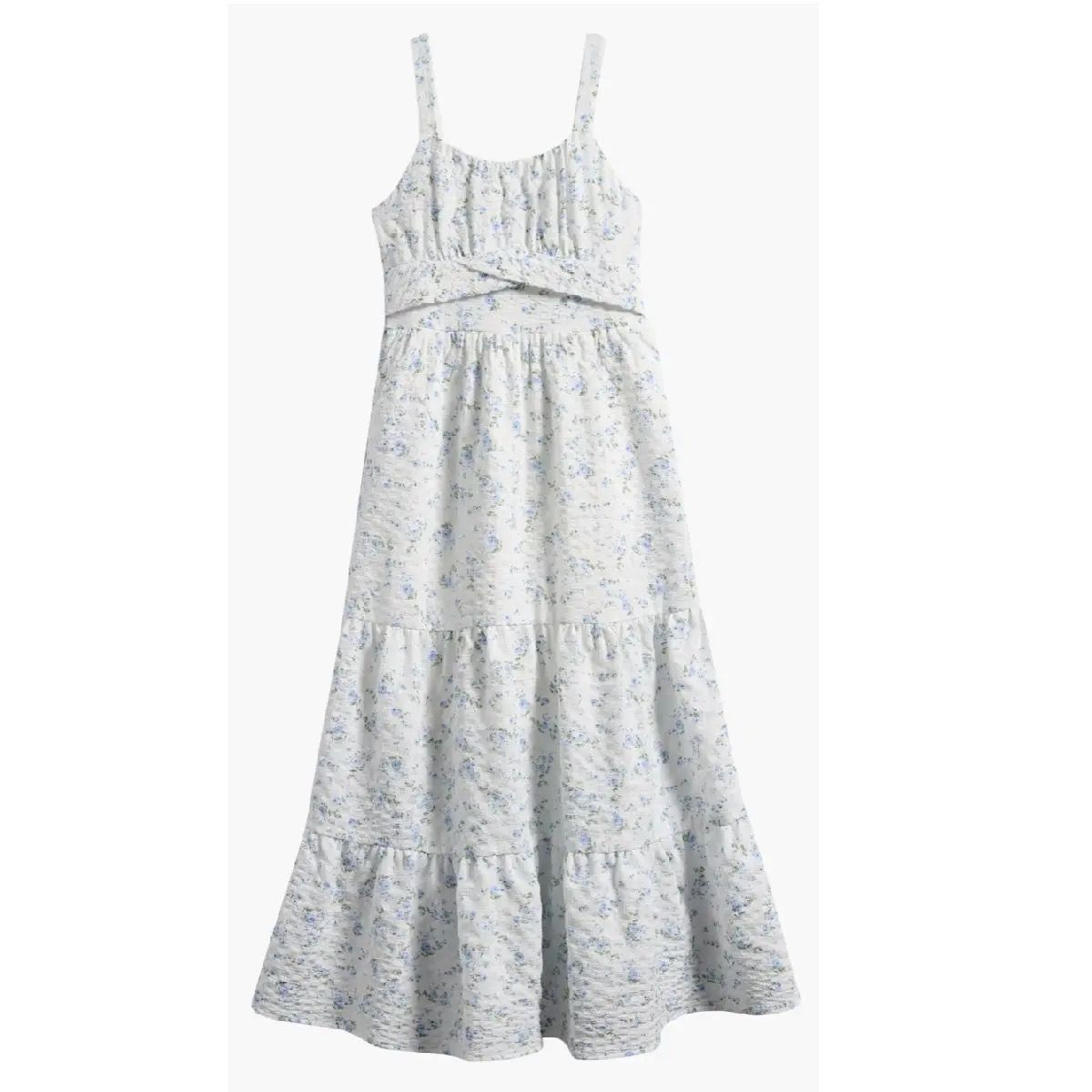 Ava &amp; Yelly White Floral Maxi Dress