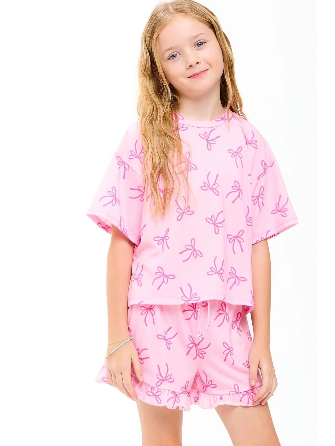 Good Girl Pink Bow Lounge Set