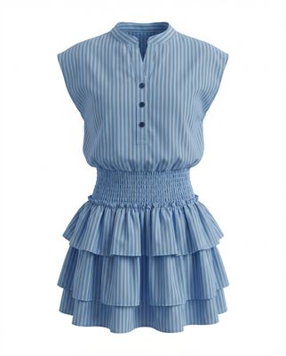 Drew Dress Front Row Stripe