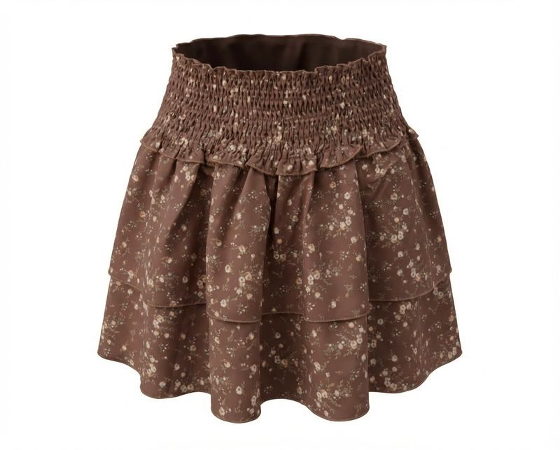 Scottie Skirt Brown Sugar Blooms
