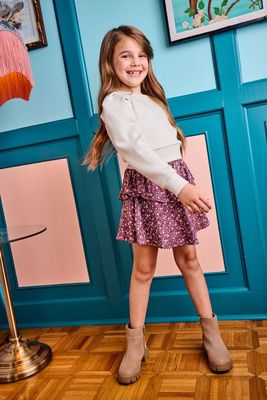 Parker Skort-Violet Fleur