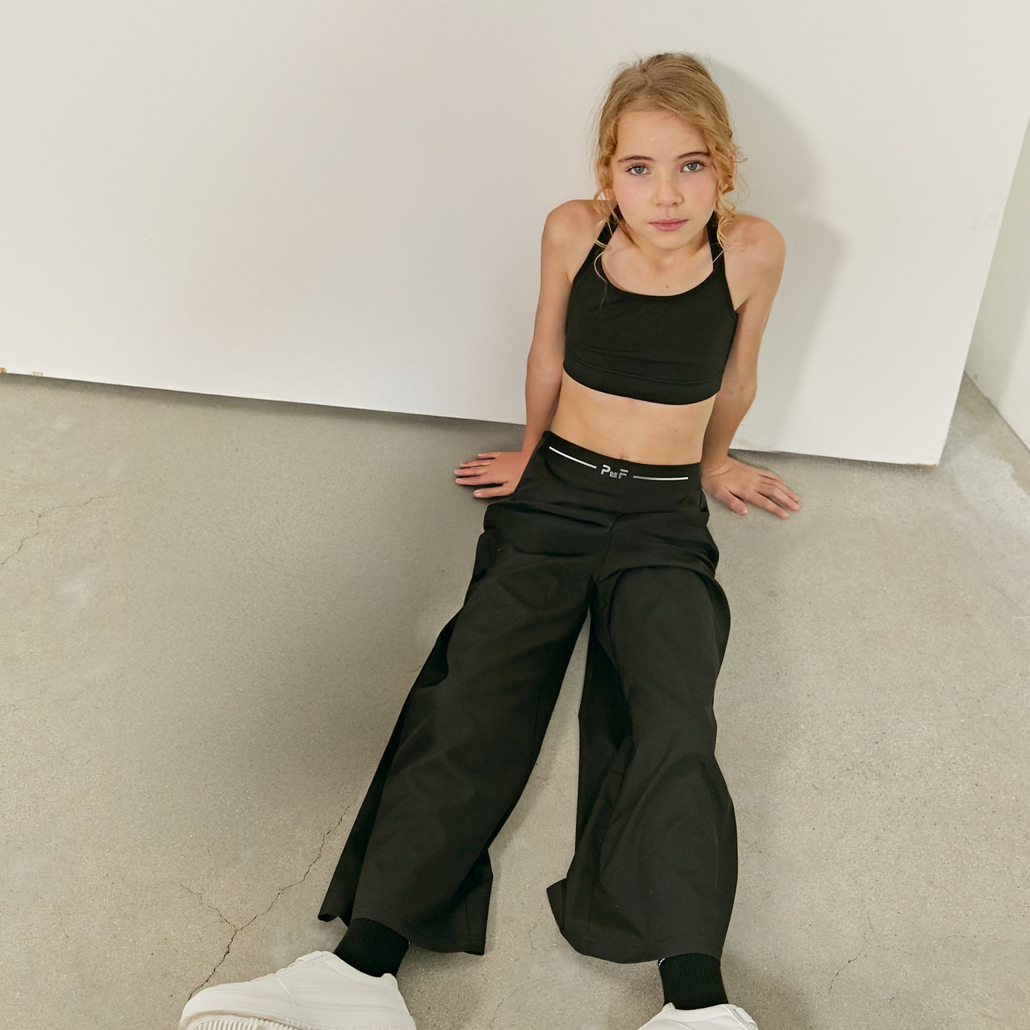 Airflow Wide Leg Pant-Black