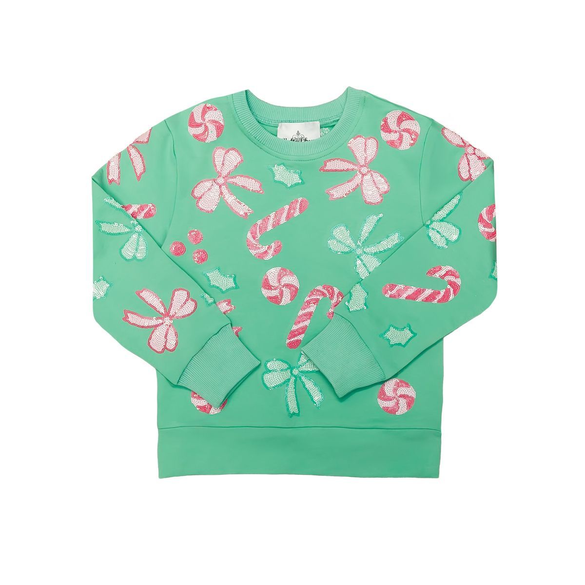 BC Candy Cane Sequin Pullover