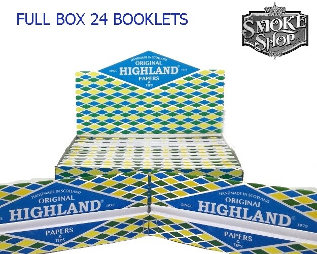 Highland Cosmic King Size Rolling Paper Skins With Roach Tips FREE POST 