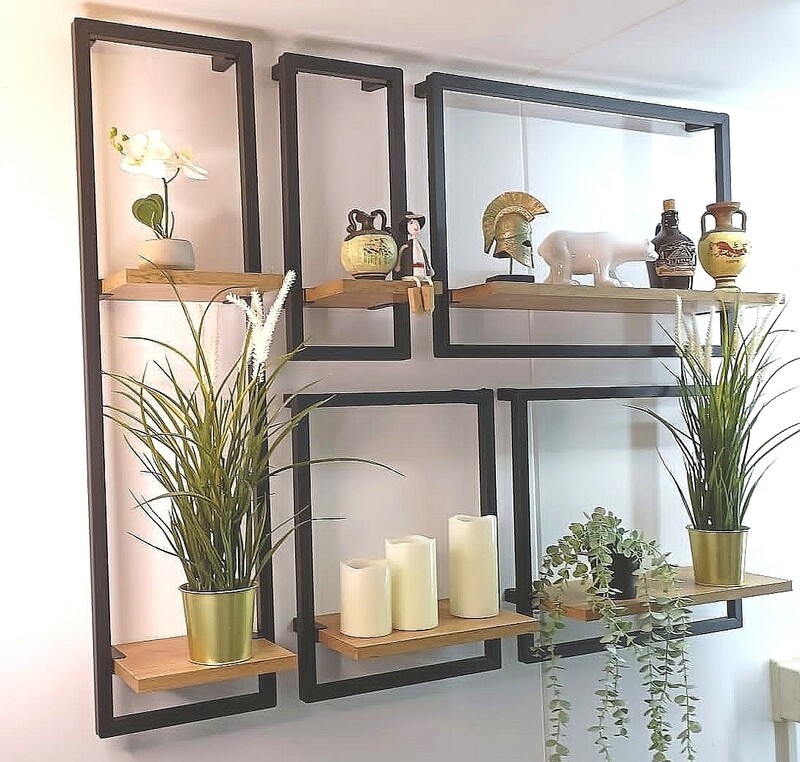 Wanddeko Wandregale Loft Style mit 3D Effekt Wanddeko Wandregale Loft Style mit 3D Effekt
